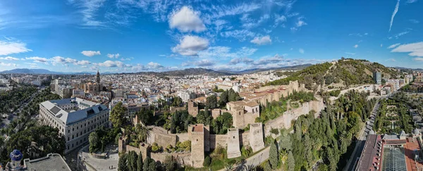 Drone View Town Center Malaga Spain — Stock Photo, Image