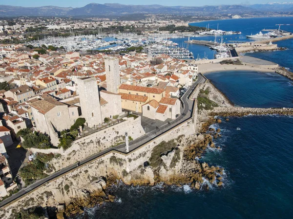 Vue Par Drone Ville Antibes Sur France — Photo