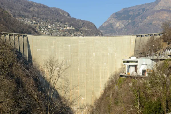 Verzasca Dammen Den Italienska Delen Schweiz — Stockfoto