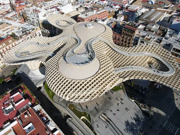 Edificio Metropol Ombrellone Siviglia Andalusia Spagna — Foto Stock