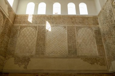 İspanya 'daki Cordova' daki sinagogun içleri.