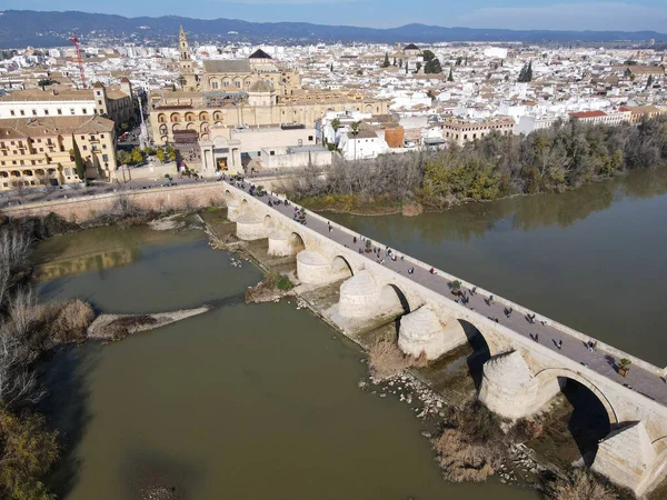 Drónnézet Cordovában Andalúziában Spanyolországban — Stock Fotó