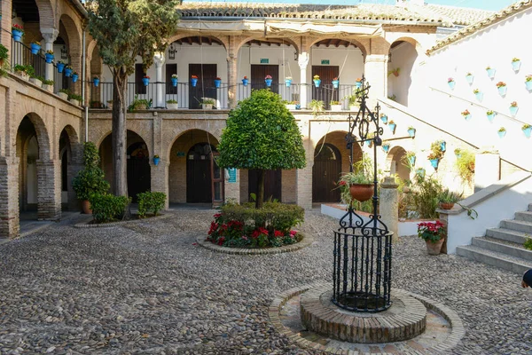 Pátio Uma Casa Córdova Andaluzia Espanha — Fotografia de Stock