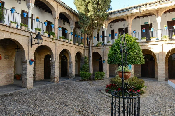 Patio Una Casa Córdoba Andalucía España —  Fotos de Stock
