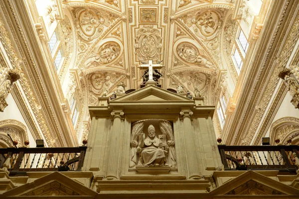 Interni Della Cattedrale Cordova Andalusia Spagna — Foto Stock
