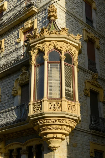 Vecchio Balcone Una Casa Tarragona Spagna — Foto Stock