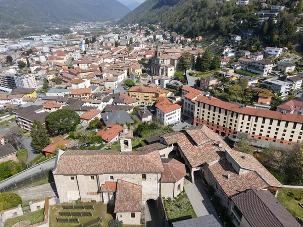 Drone View Bij Mendrisio Zwitserland — Stockfoto
