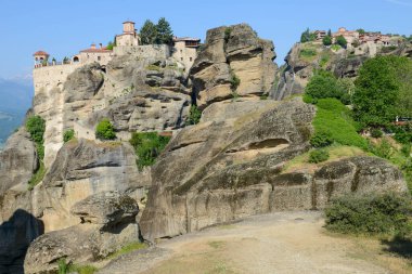 Yunanistan Meteor 'daki manastıra bak