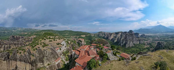 Vista Del Dron Monasterio Meteore Grecia — Foto de Stock