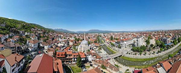 Drönare Utsikt Över Staden Prizren Kosovo — Stockfoto