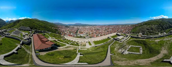 Drönare Utsikt Över Staden Prizren Kosovo — Stockfoto