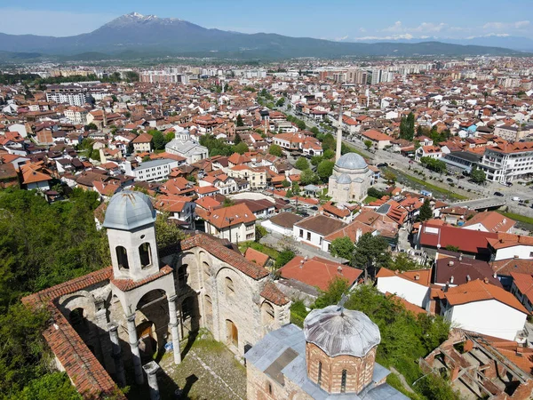 Drönare Utsikt Över Staden Prizren Kosovo — Stockfoto