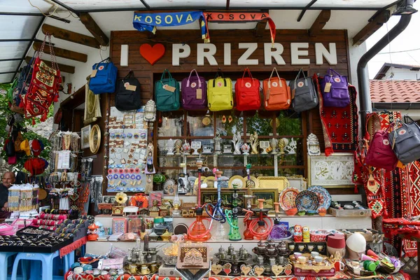 Prizren Kosova Mayıs 2022 Kosova Konulu Prizren Deki Hediyelik Eşya — Stok fotoğraf