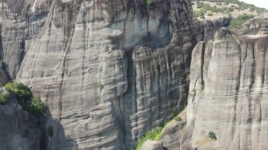 Yunanistan Meteor 'daki manastırda insansız hava aracı görüntüsü