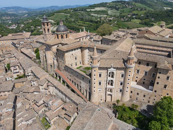 Vista Drone Urbino Itália Patrimônio Mundial Unesco — Fotografia de Stock