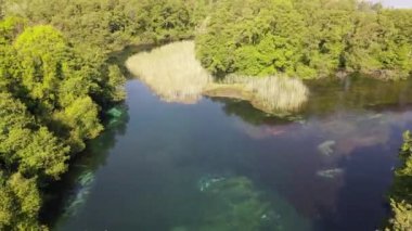 Makedonya 'daki Aziz Naum manastırında insansız hava aracı görüşü