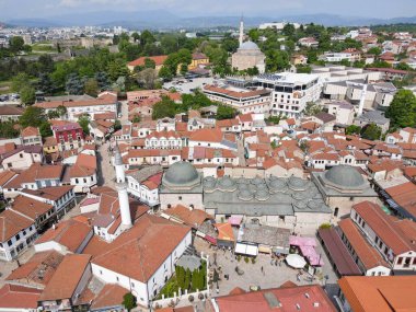 Üsküp 'ün merkezinde Makedonya hakkındaki İHA görüşü