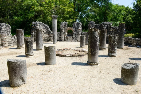 Veduta Sul Sito Archeologico Romano Butrinto Albania — Foto Stock