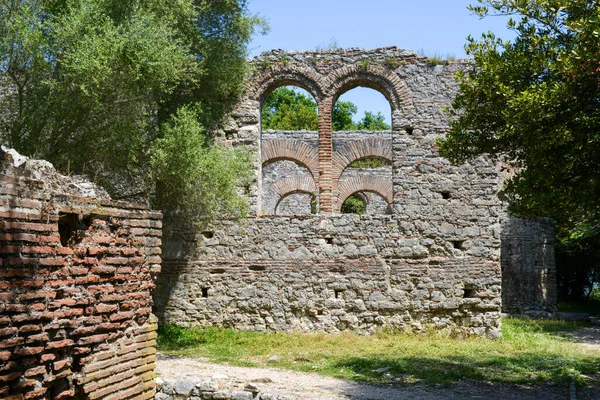 阿尔巴尼亚布特里托的罗马考古遗址 — 图库照片