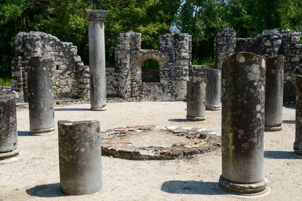 阿尔巴尼亚布特里托的罗马考古遗址 — 图库照片