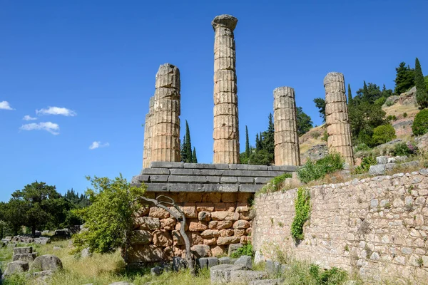 Vista Sitio Arqueológico Delfi Grecia —  Fotos de Stock