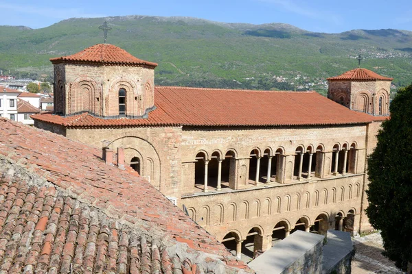 Uitzicht Kerk Van Sint Sophia Ohrid Macedonië — Stockfoto