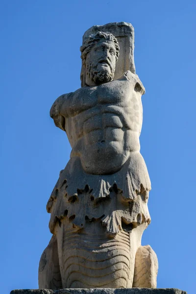 Estatua Del Ágora Antiguo Atenas Grecia — Foto de Stock