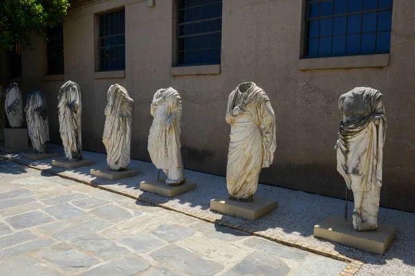 Sochy Muzeu Starověkém Korintu Řecku — Stock fotografie