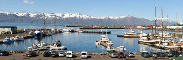 Husavik Iceland July 2022 View Port Husavik Iceland – stockfoto