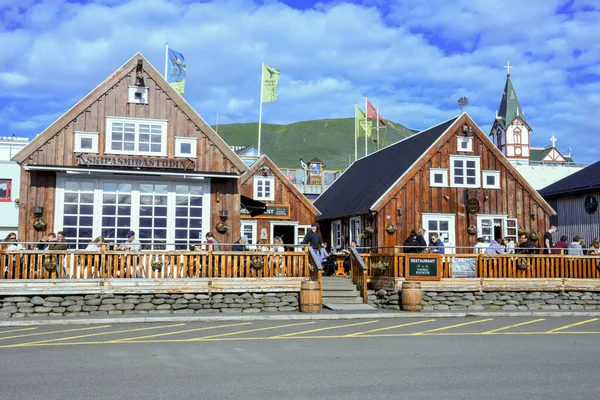 Husavik Iceland July 2022 View Village Husavik Iceland — 图库照片