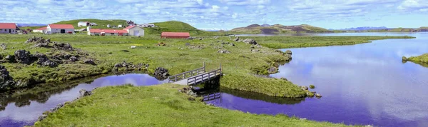 Rural Landscape Lake Myvatn Iceland — Foto de Stock