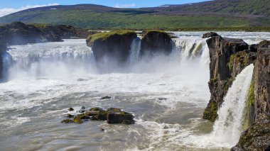 View at Godafoss waterfall on Iceland