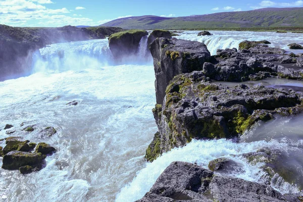 View Godafoss Waterfall Iceland — Foto de Stock