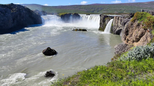 View Godafoss Waterfall Iceland — Stock Photo, Image