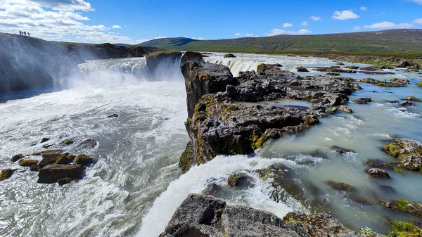 View Godafoss Waterfall Iceland — Foto de Stock