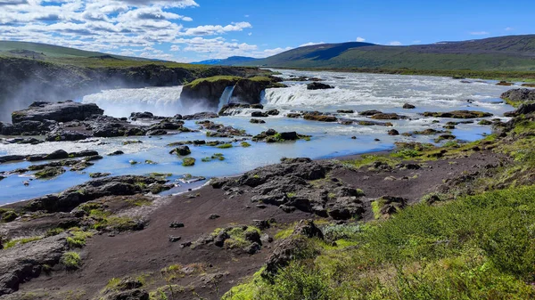 View Godafoss Waterfall Iceland — Stok fotoğraf