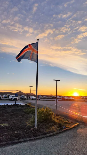 Parking Blue Lagoon Wellness Pool Iceland — стоковое фото