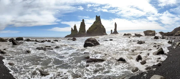 Sea Stacks Reynisfjara Beach Vik Iceland — Photo