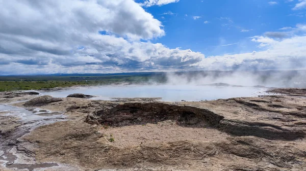 View Geothermal Field Geysir Iceland Telifsiz Stok Fotoğraflar