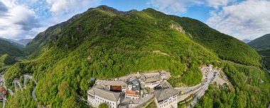Drone view of St John the Baptist Bigorski monastery on Macedonia