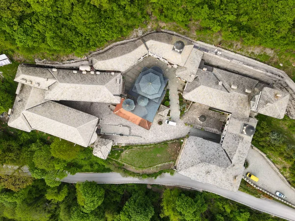 Drone View John Baptist Bigorski Monastery Macedonia —  Fotos de Stock