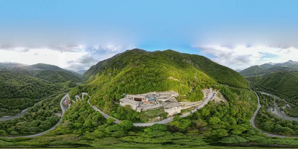 Drone View John Baptist Bigorski Monastery Macedonia — Foto Stock