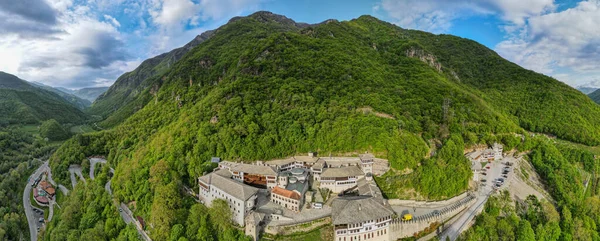 Drone View John Baptist Bigorski Monastery Macedonia — Foto Stock