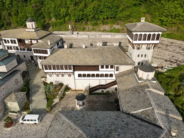 Drone View John Baptist Bigorski Monastery Macedonia — Fotografia de Stock