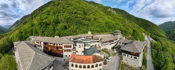 Drone View John Baptist Bigorski Monastery Macedonia — Foto Stock