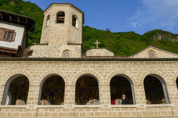 Velebrdo Macedonia May 2022 Monk Bigorski Monastery Macedonia — Foto Stock