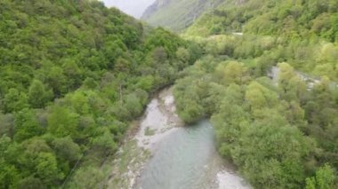 Drone view of St John the Baptist Bigorski monastery on Macedonia