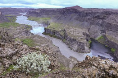 View at Dettifoss waterfall on Iceland