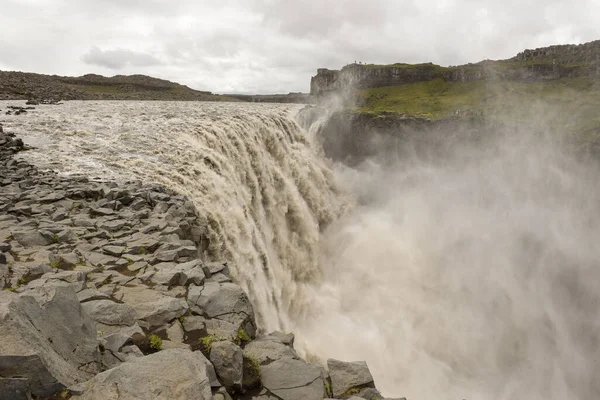 View Dettifoss Waterfall Iceland — Φωτογραφία Αρχείου