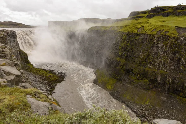 View Dettifoss Waterfall Iceland — Stockfoto